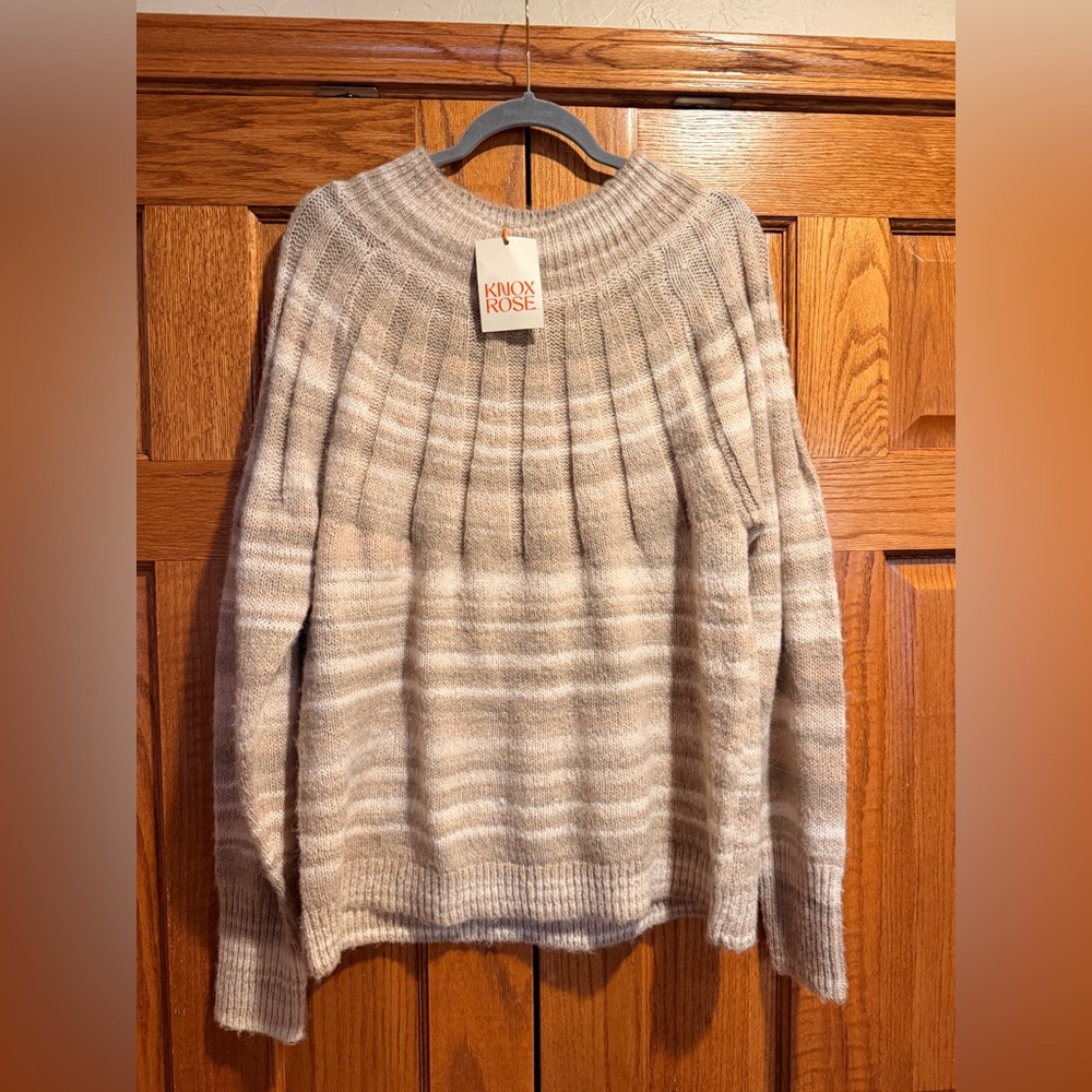 Knox Rose Ribbed Knit Sweater New with Tags